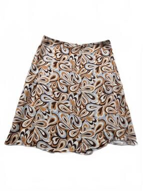 Vintage 70s Vibe Full Tilt Paisley Swirl A-Line Mini Skirt S